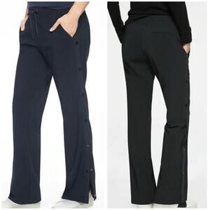 Athleta In a Snap Commute Track Pants Navy Captain Black XS